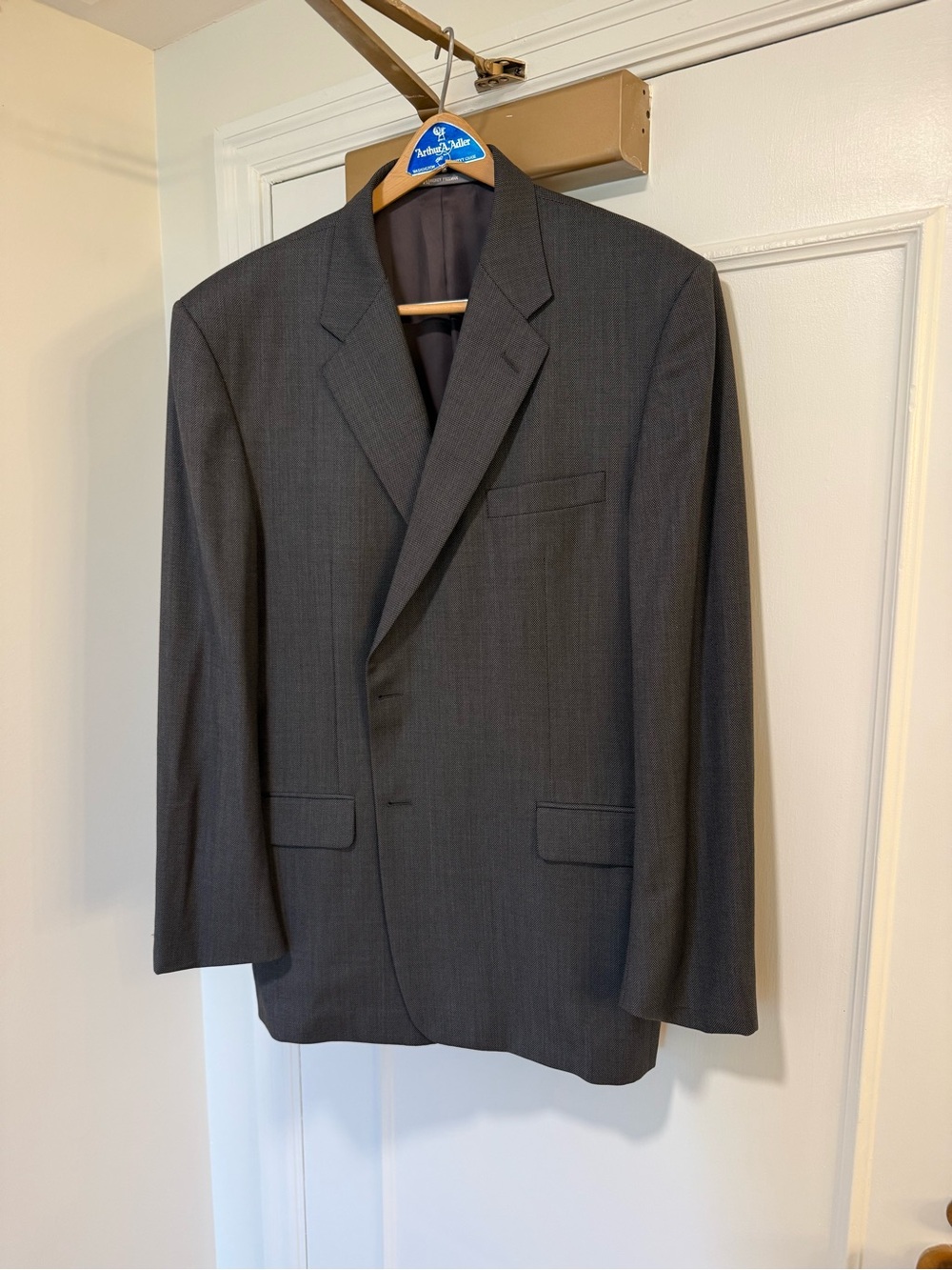Hickey Freeman Men's Charcoal Gray Sport Coat Blazer